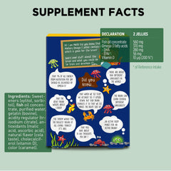 Label showing vitamins and minerals including vitamin D