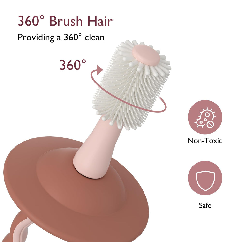 Non-slip grip handle for easy holding with toothpaste foam