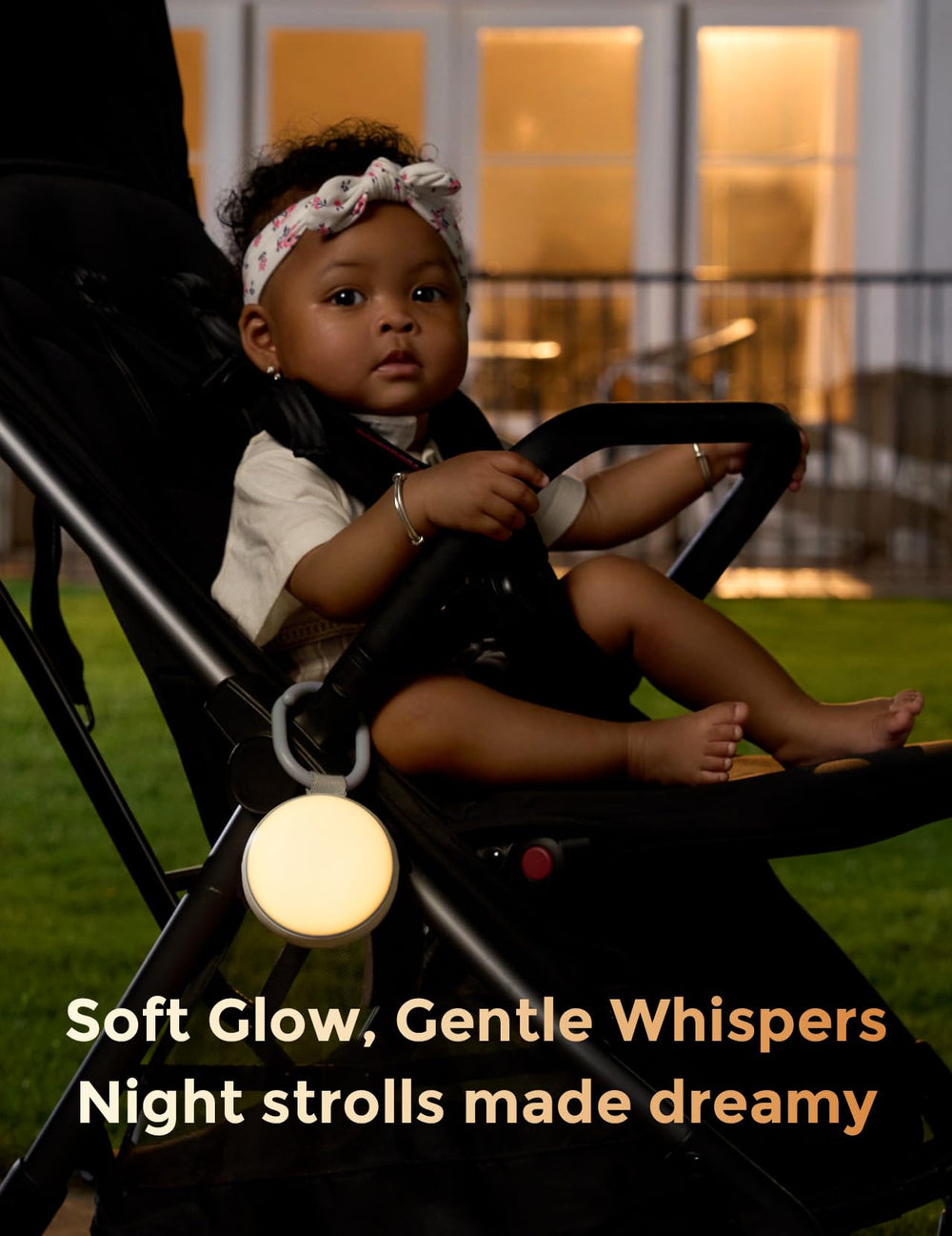 Momcozy stroller clip attachment secures the device during walks.