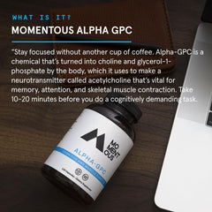 Daily dosage guidance for Momentous Alpha GPC