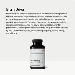 Momentous Brain Drive packaging on shelf for convenient daily brain support