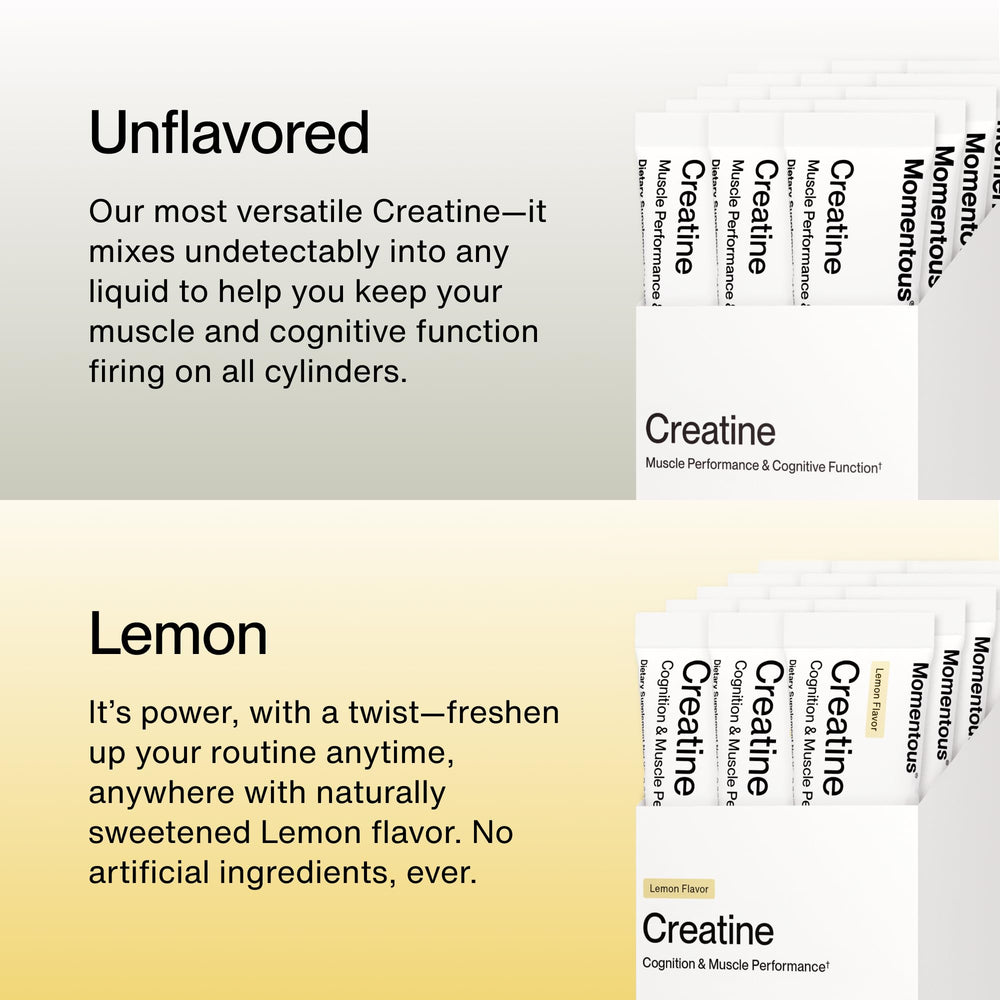 Individual lemon creatine single-serve pack open