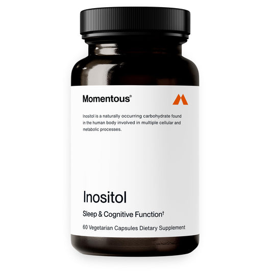 Momentous Inositol bottle and label on white background
