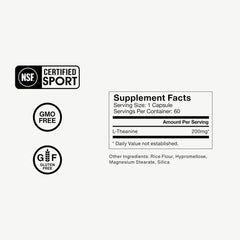 Gluten-free and GMO-free icons on Momentous label