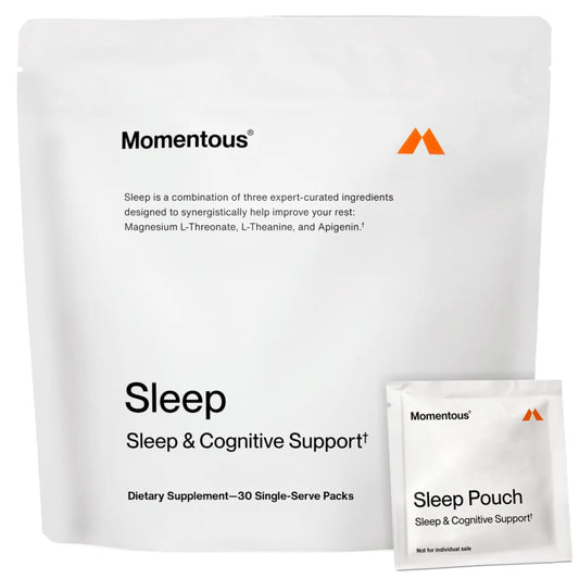 Momentous Nightly Sleep Pack front packaging on white background