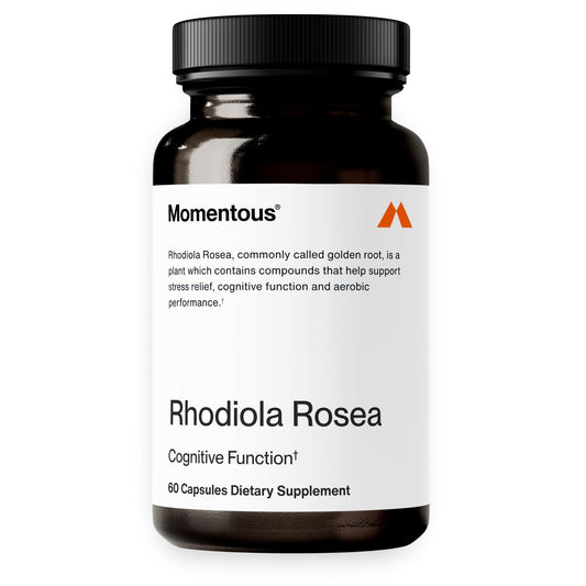 Momentous Rhodiola Rosea supplement bottle