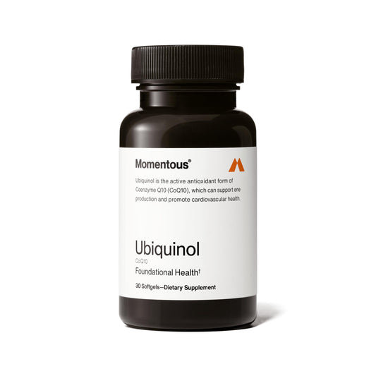Hero image of Momentous Ubiquinol bottle