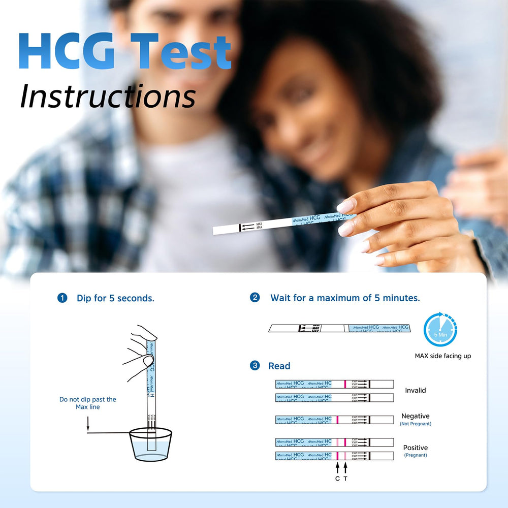 Individually sealed MomMed test strips for hygiene and accuracy