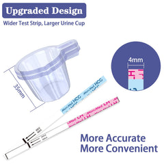 Example of an ovulation test strip with a positive result