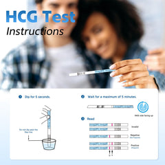 Individually sealed hygienic MomMed pregnancy test strips