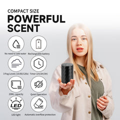 Moncer diffuser in a dim bedroom with soft glow for relaxing ambience