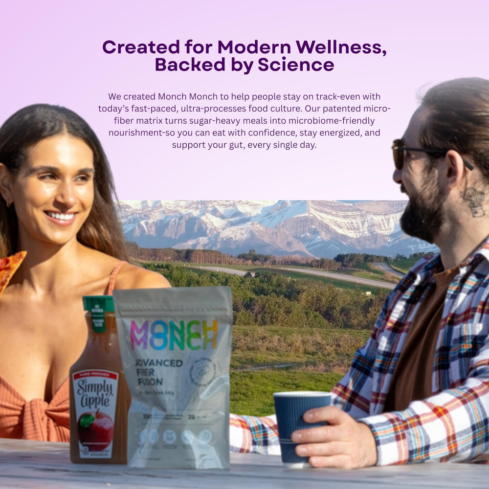 Monch Monch paired with a modern meal for easy integration.