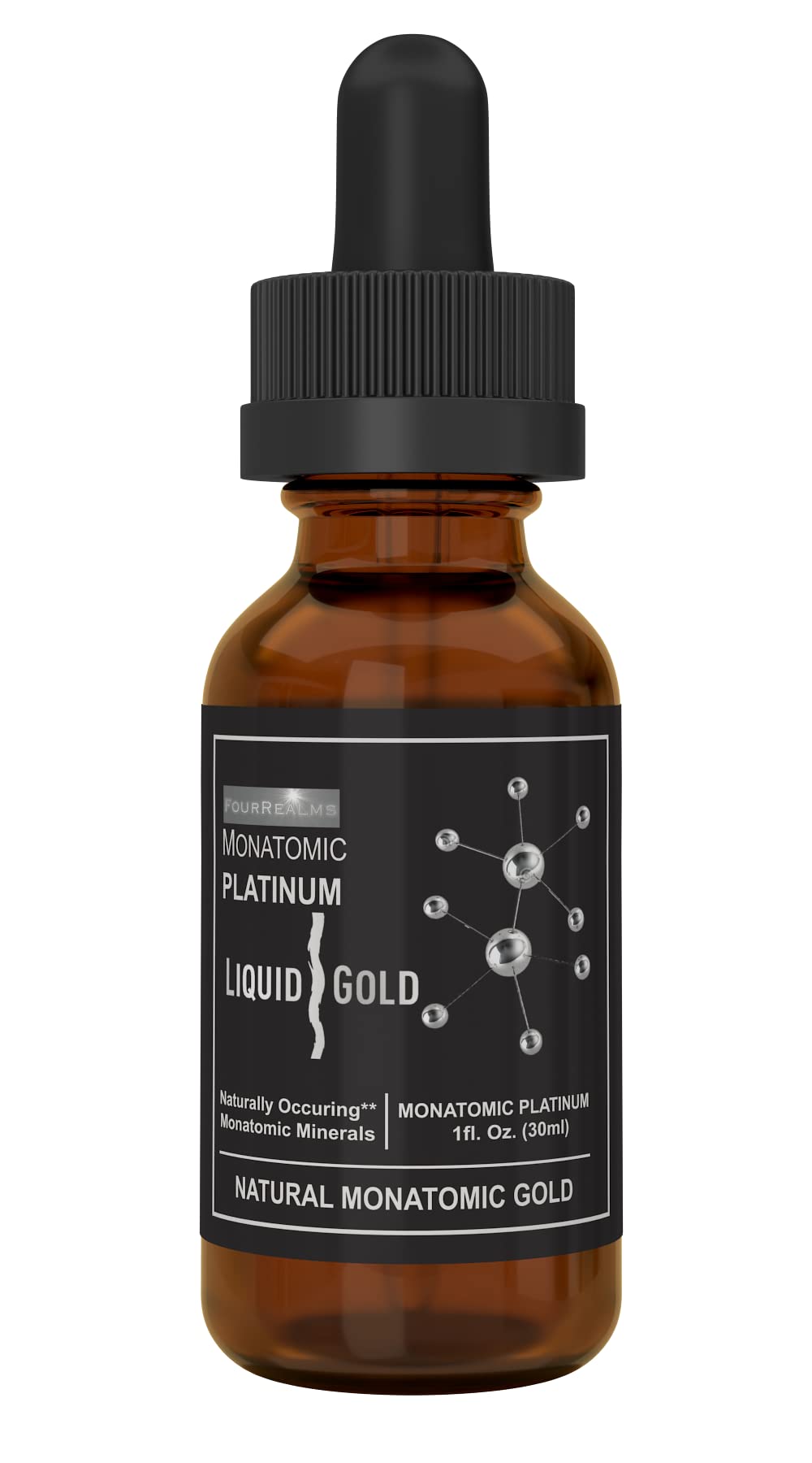 Monoatomic ORMUS gold and platinum spectrum illustration