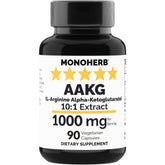 MONOHERB AAKG bottle label showing 1000 mg per serving