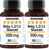 MONOHERB Beta Glucan 500 mg per Capsule bottle front