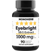 MONOHERB Eyebright Extract 1000 mg bottle with 90 vegetarian capsules