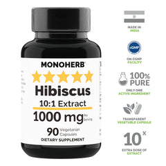 Transparent vegetable capsules containing hibiscus extract