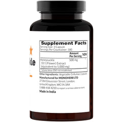MONOHERB Honeysuckle Extract 500 mg - 180 capsules package
