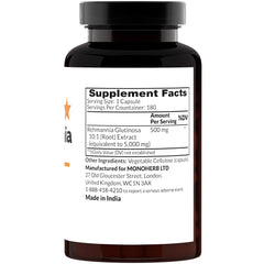 Rehmannia Extract 500 mg capsules, 180 servings