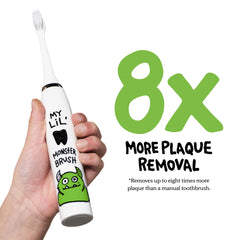 Front view of monster kids electric toothbrush