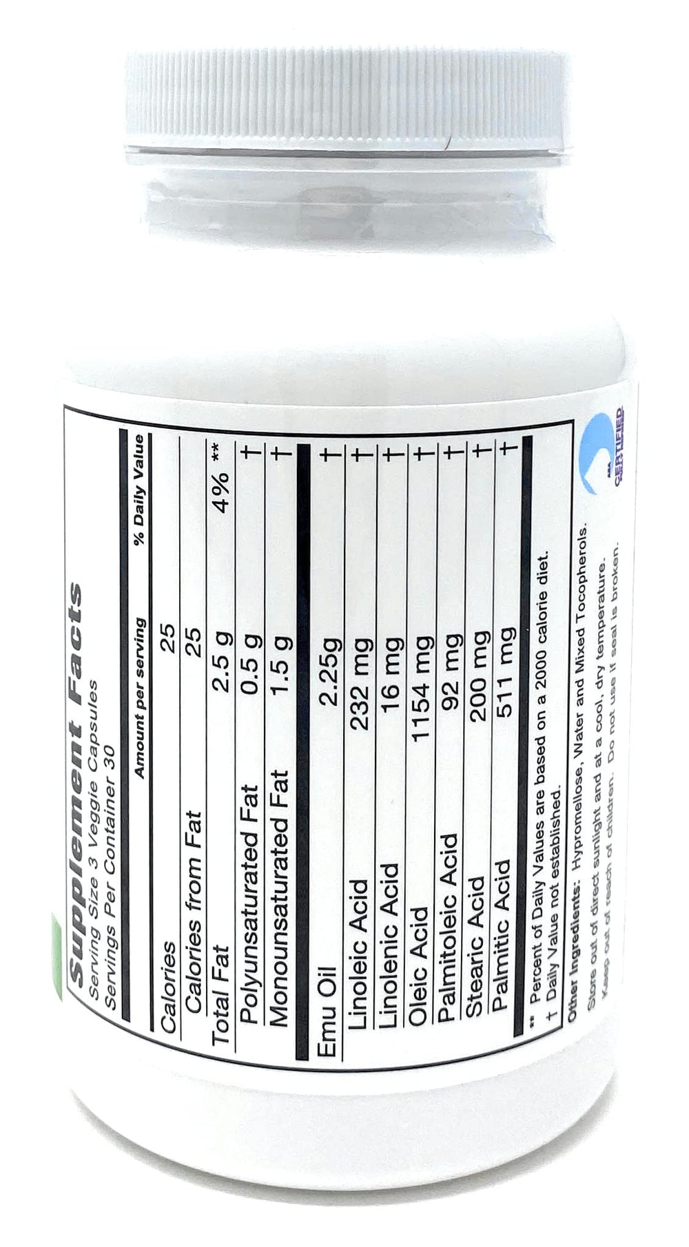Close-up of Omega Complex soft gel caps (750mg)