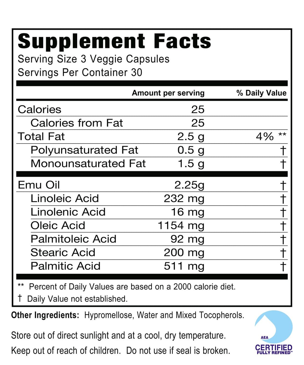 Gluten-free EMUtrients Omega Complex by Montana Emu Ranch