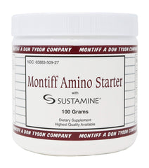 Montiff Amino Starter 100 GMS bottle with scoop