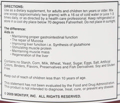 Montiff Amino Starter 100 GMS nutrition label and packaging
