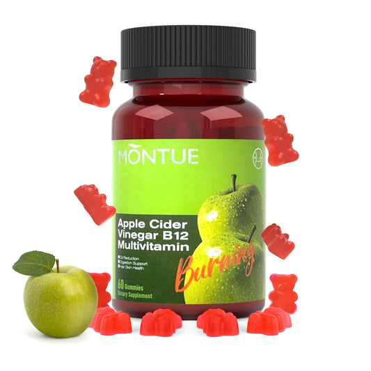 Montue Apple Cider Vinegar Gummies bottle with B12