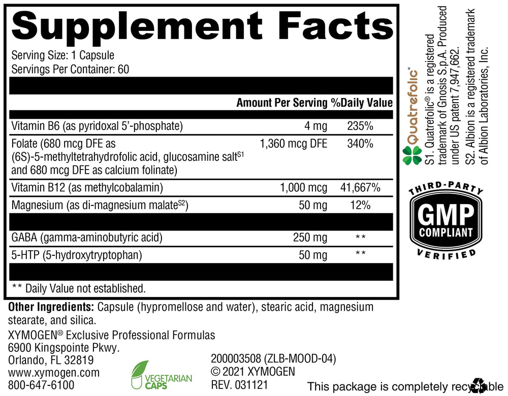 Graphic showing B vitamins, folate, B12 and magnesium content