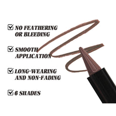 MooGlamor matte navy eyeliner stick creates bold, long-lasting definition.