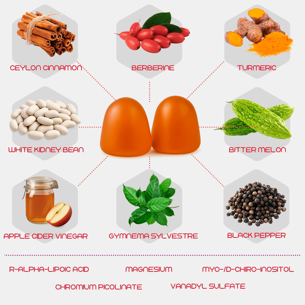 Gummies with Apple Cider Vinegar and ginger root notes.