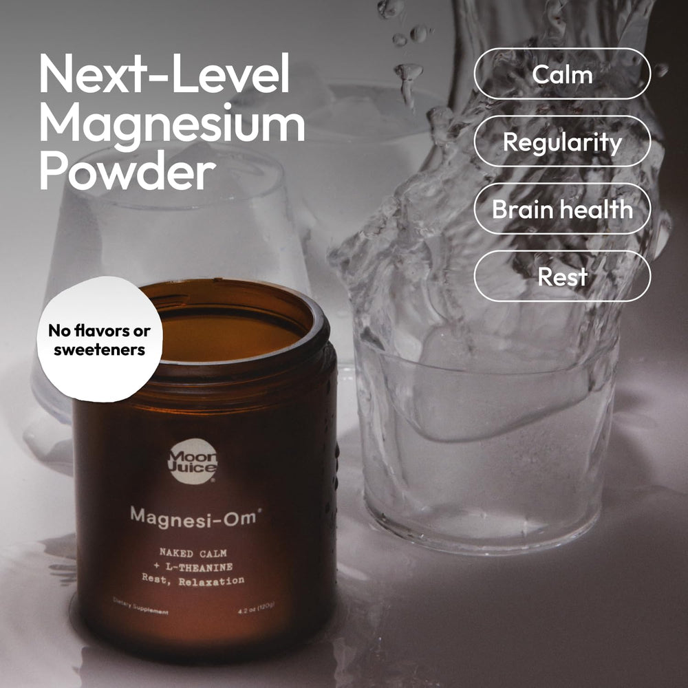Scoop of Magnesi-Om magnesium powder