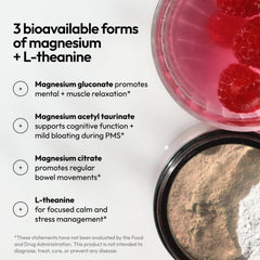 Moon Juice Magnesi-Om canister open with ready-to-mix powder
