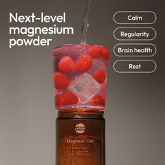 Moon Juice Magnesi-Om label closeup highlights chelated magnesium blend