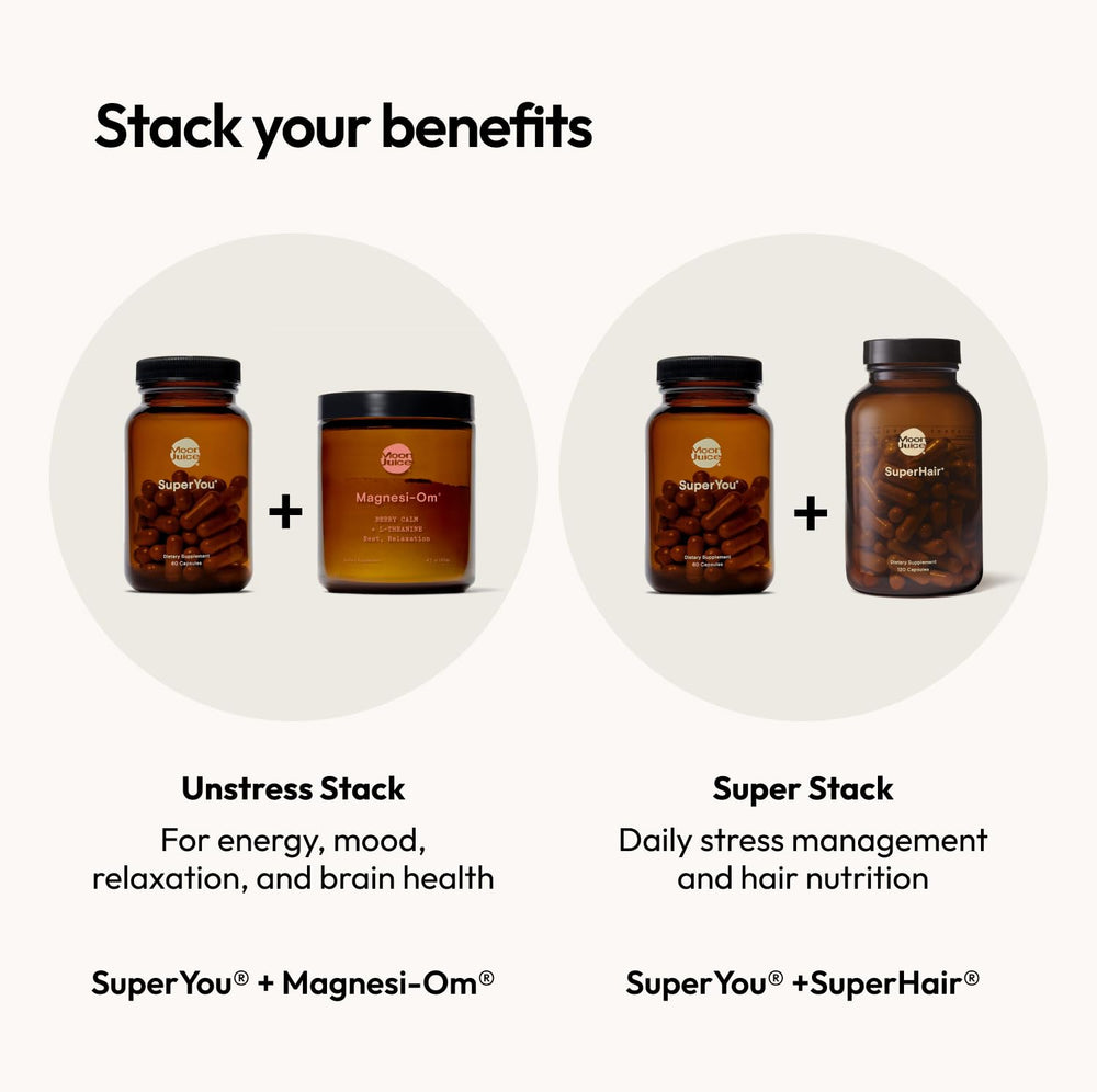 Lifestyle photo depicting stress relief and daily energy