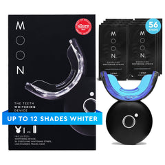 MOON LED teeth whitening device with USB charger and travel case