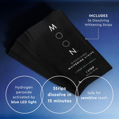 56 dissolving whitening strips for upper and lower teeth