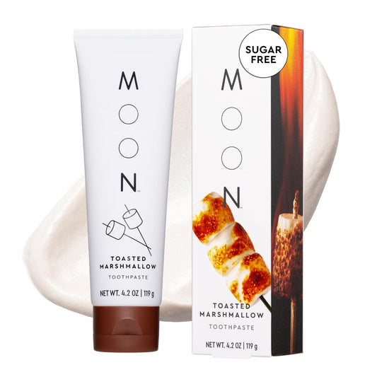 MOON Toasted Marshmallow Toothpaste packaging front view