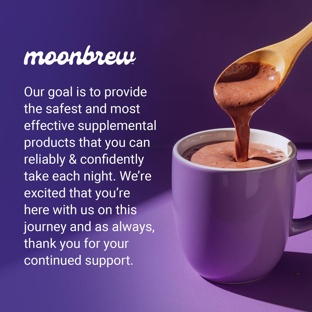 MoonBrew sleep drink ready in 30 seconds
