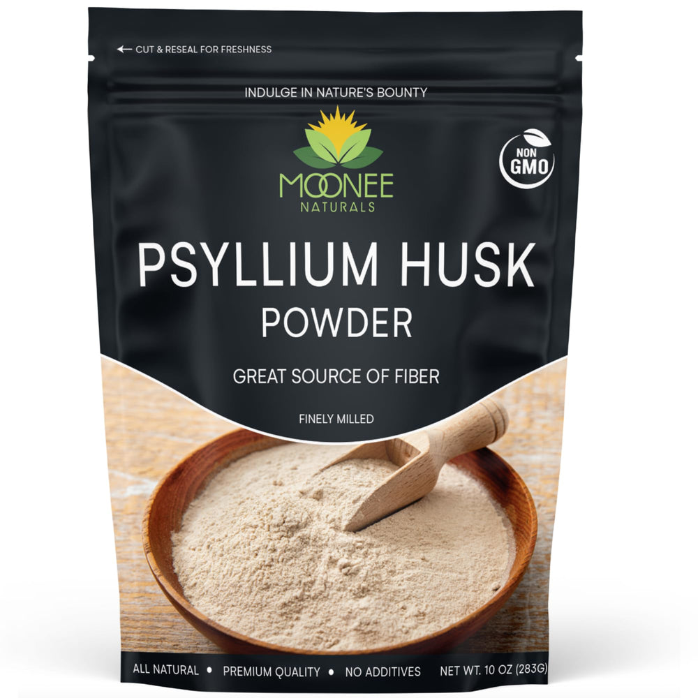 Moonee Naturals Psyllium Husk Powder 10 oz container front view