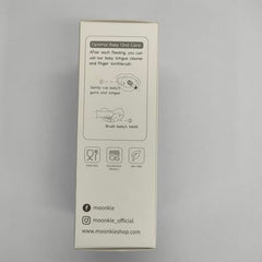 Moonkie finger toothbrush mint – dishwasher safe label