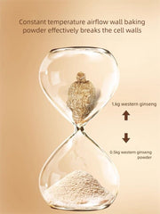 Ginseng powder added to tea or smoothie
