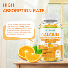 Close-up of MOORGUMY Calcium Citrate Gummies