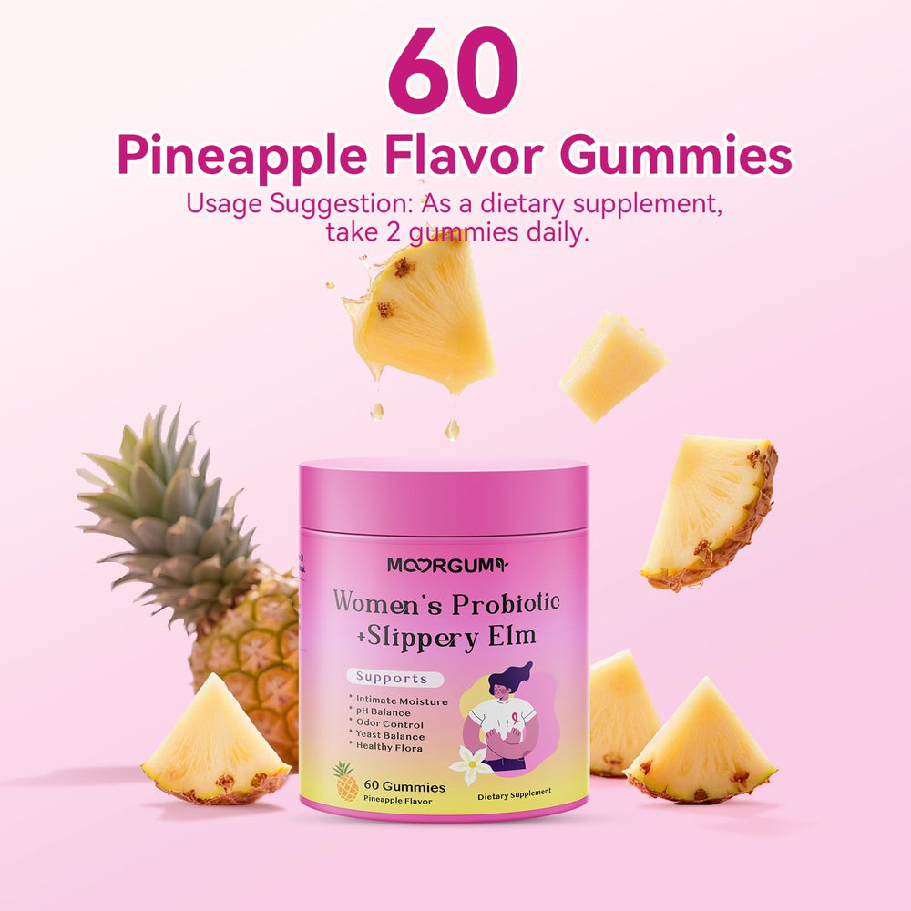 Daily dose illustration showing two MOORGUMY gummies
