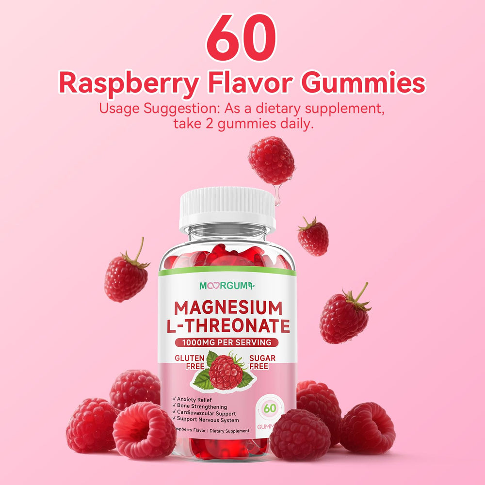 MOORGUMY logo with product branding and benefits