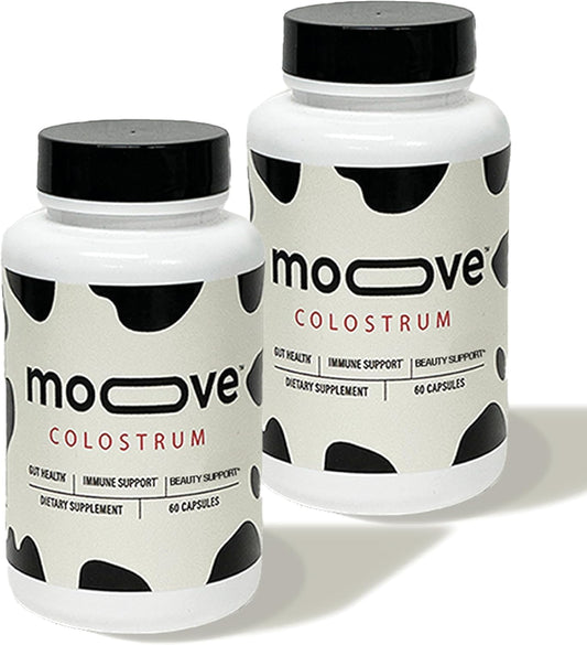MOOVE Bovine Colostrum Capsules bottle – front view
