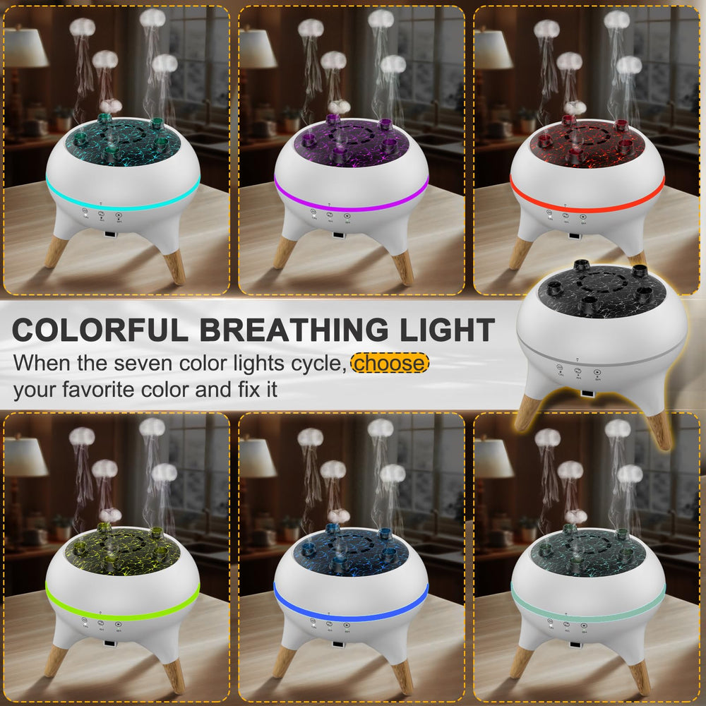 Diffuser glow with 7-color LED lights