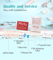 Morily mini file and stick included for quick prep