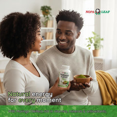 Natural Moringa Oleifera powder swirl